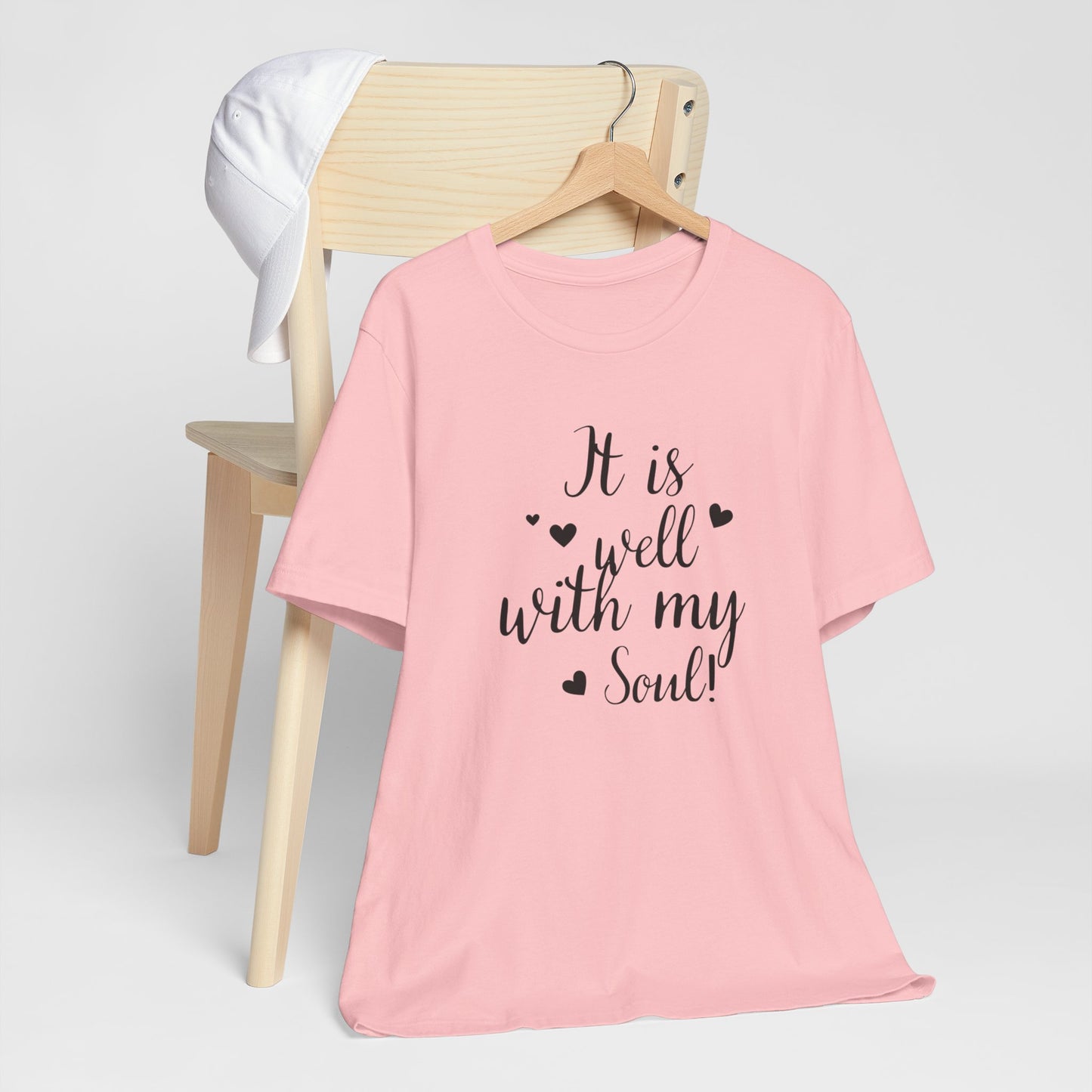 It is Well with My Soul Scripture Wear Christian T-Shirt with Bible Verse Ideal Christian Gift Ideas for Men and Women and for a Christian Lifestyle Fashion