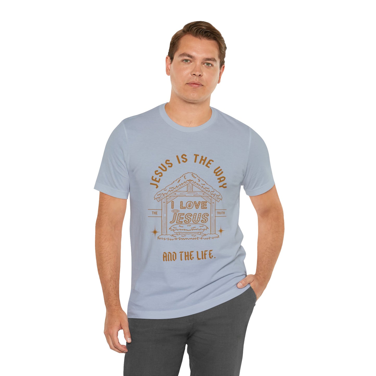 Jesus is the Way Inspirational Christian T-Shirt with Religious Graphics Ideal Religious Gift Ideas for men and Women.