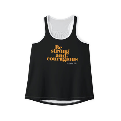 Be Strong and Courageous Tank Top for Christian Women Tank Top for Summer Christian Mom Tank Top with Bible Verse Tank Top Christian Gifts for Women