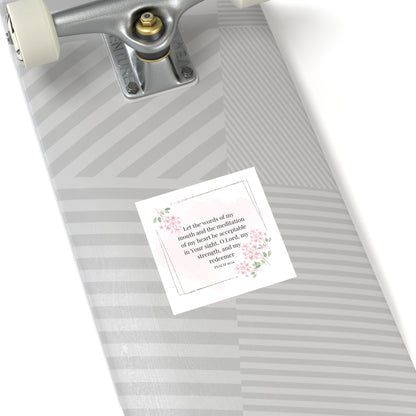 Christian Stickers, Psalms 19:14 Notebook Stickers