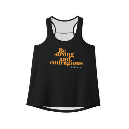 Be Strong and Courageous Tank Top for Christian Women Tank Top for Summer Christian Mom Tank Top with Bible Verse Tank Top Christian Gifts for Women