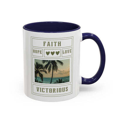 Faith Hope and Love Mug with Bible Verse Christian coffee mugs for Mom Christian Coffee Mug with Inspirational Message Accent Coffee Mug in 11oz Coffee Mug in 15 oz for coffee lovers