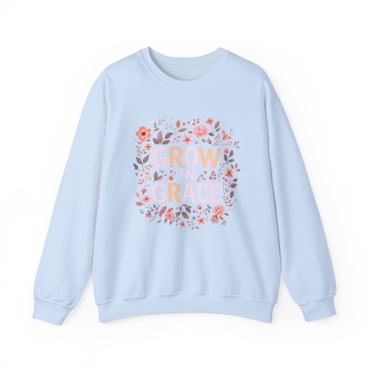 Grow in Grace Sweatshirt Cozy Christian Sweatshirt Inspirational Women Sweatshirt