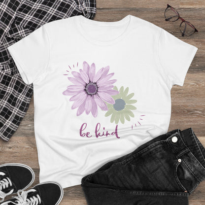 Be Kind Women's Midweight Cotton Tshirt