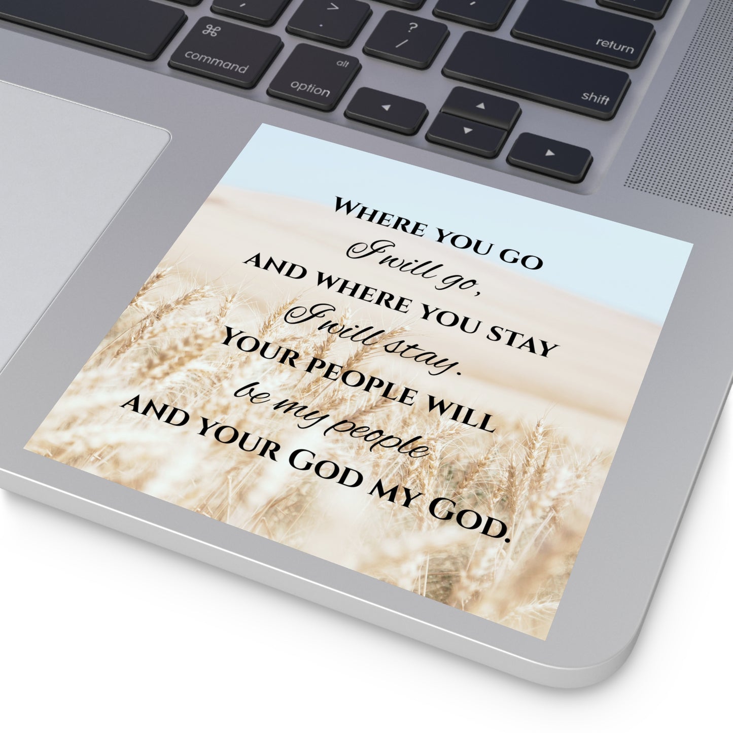 Where You Go I Will Go Sticker, Christian Stickers, Devotional Journal Sticker, Christian Vinyl Sticker, Bible Study Sticker