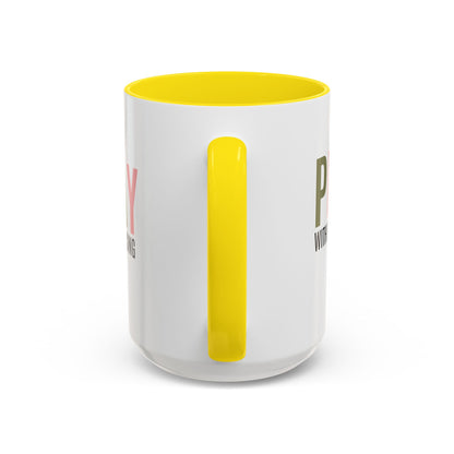 Pray Without Ceasing Christian coffee mug