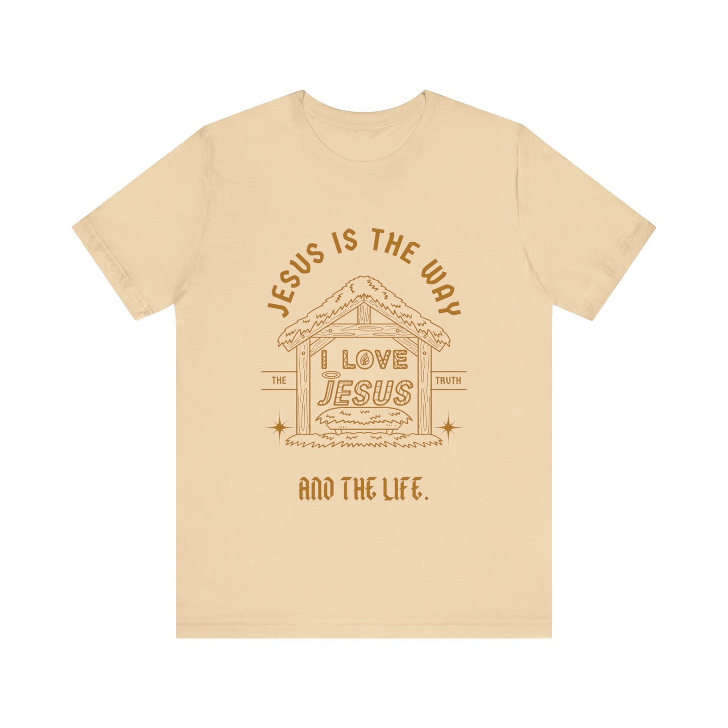 Jesus is the Way Inspirational Christian T-Shirt with Religious Graphics Ideal Religious Gift Ideas for men and Women.