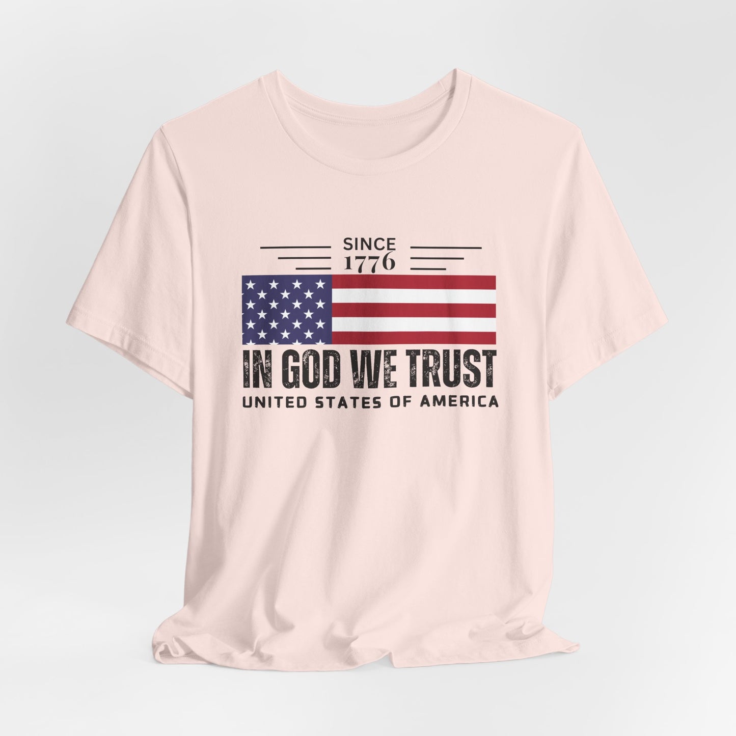 USA Flag Shirt, In God We Trust Christian Tshirt