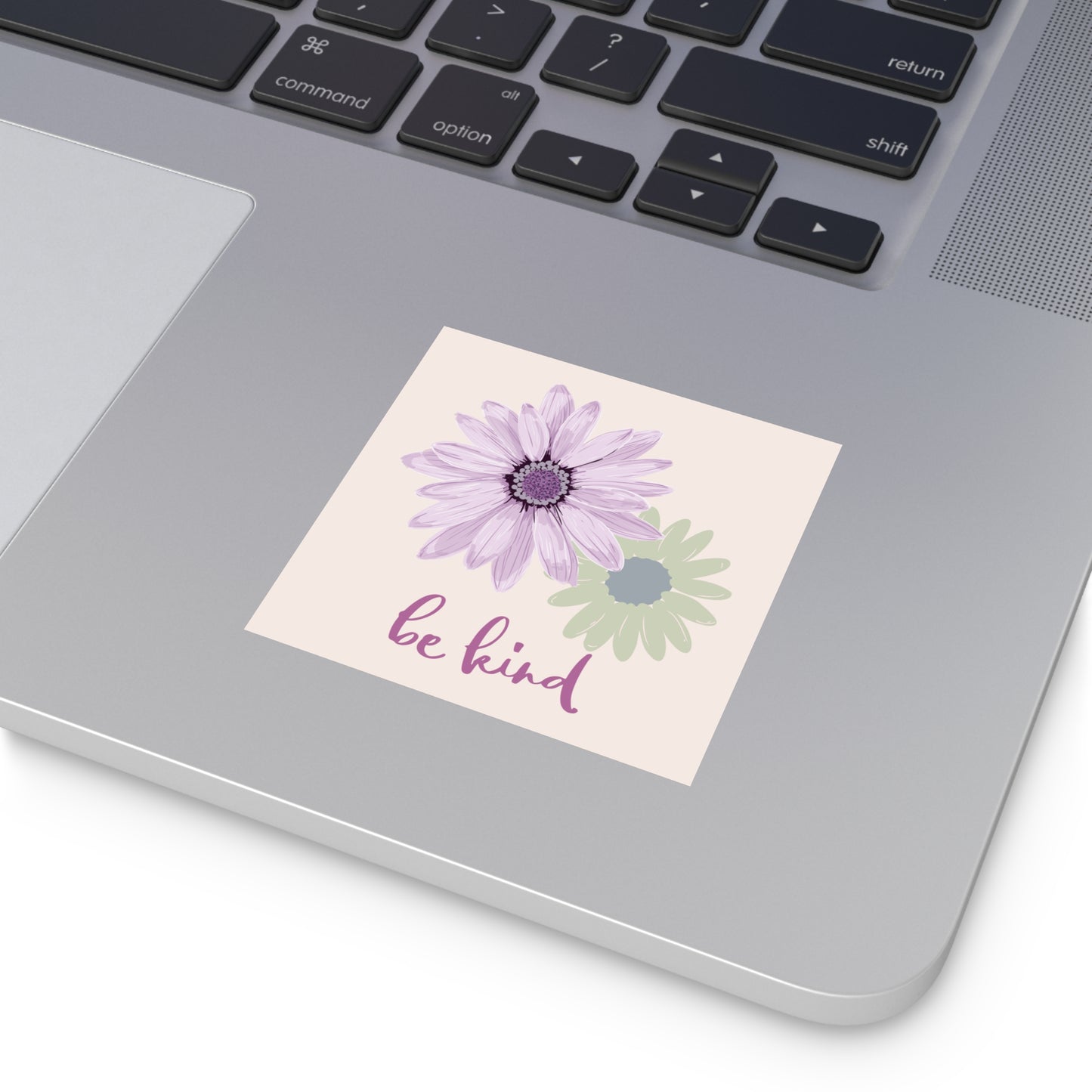 Cute Be Kind Sticker with Bible Verse Square Sticker Be Kind Christian Sticker with Flowers