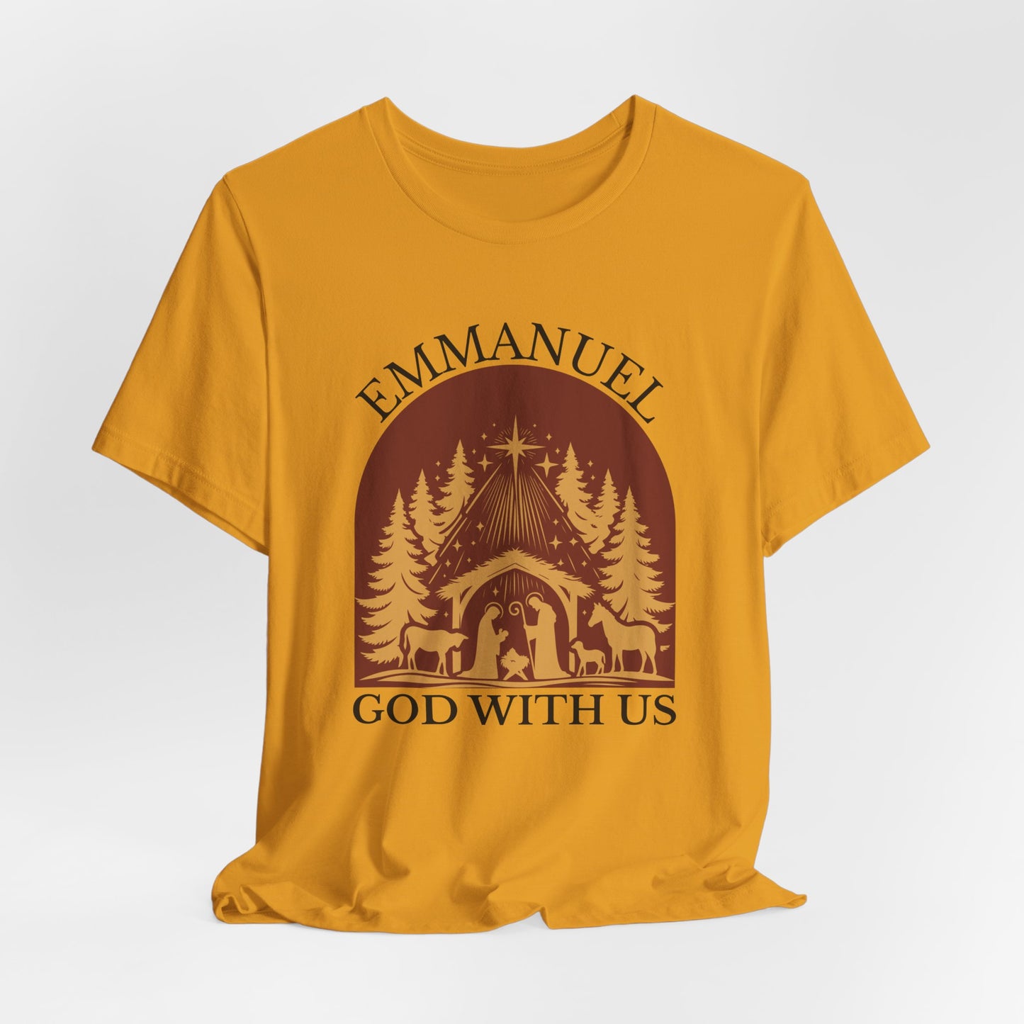 Emmanuel God with Us Christmas T-Shirt