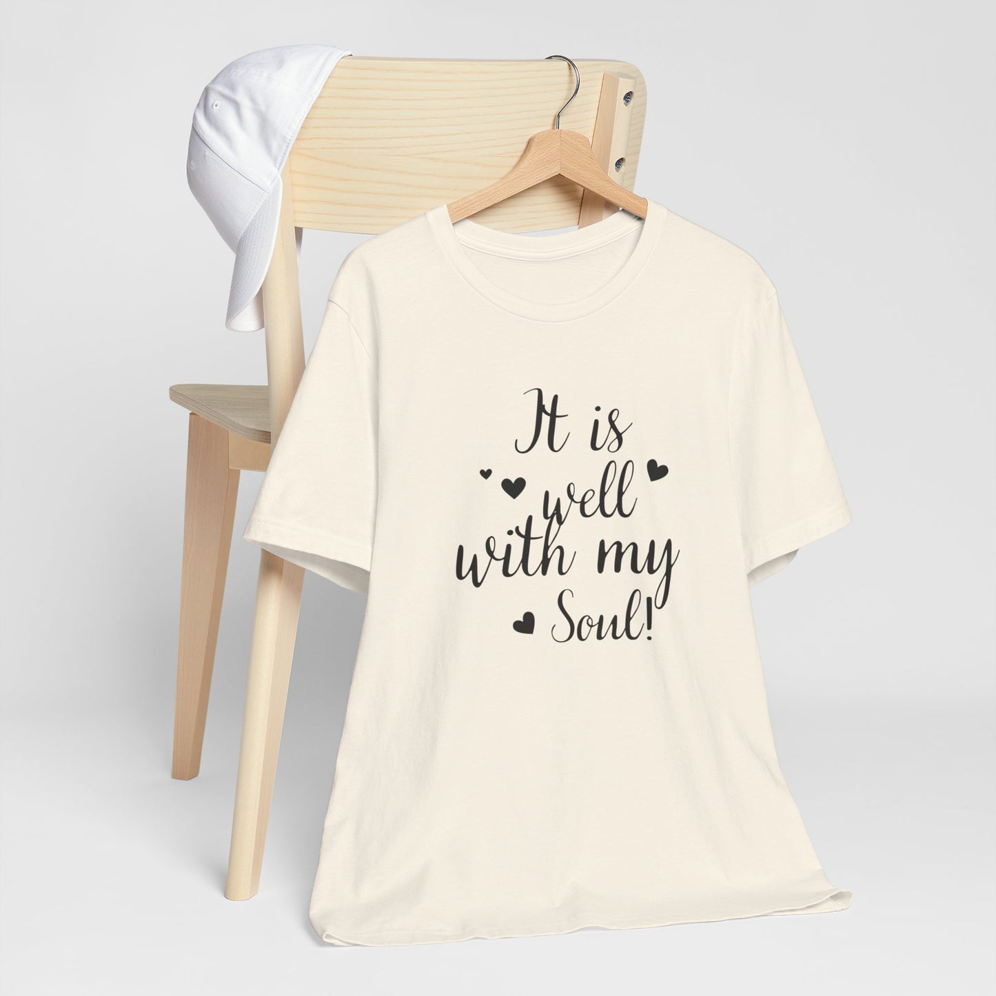 It is Well with My Soul Scripture Wear Christian T-Shirt with Bible Verse Ideal Christian Gift Ideas for Men and Women and for a Christian Lifestyle Fashion