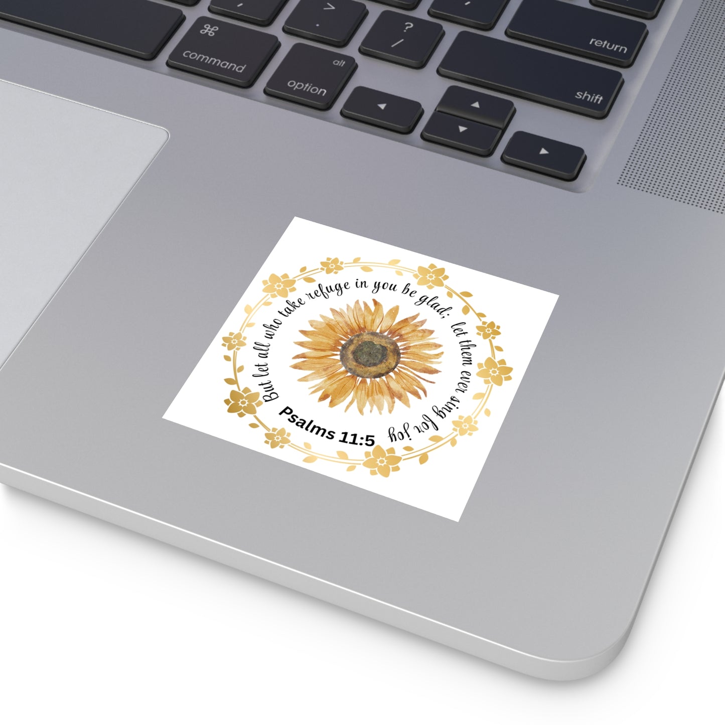 Christian Stickers, Refuge in the Lord Sticker, Psalms 5:11 Sticker, Devotional Journal Sticker, Christian Vinyl Sticker