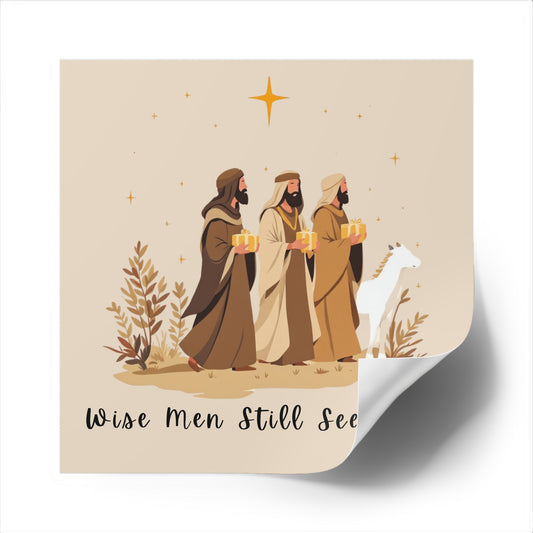 Christian Christmas sticker, Three Wise King, Nativity Stickers, Christian Vinyl Sticker, Christmas Sticker