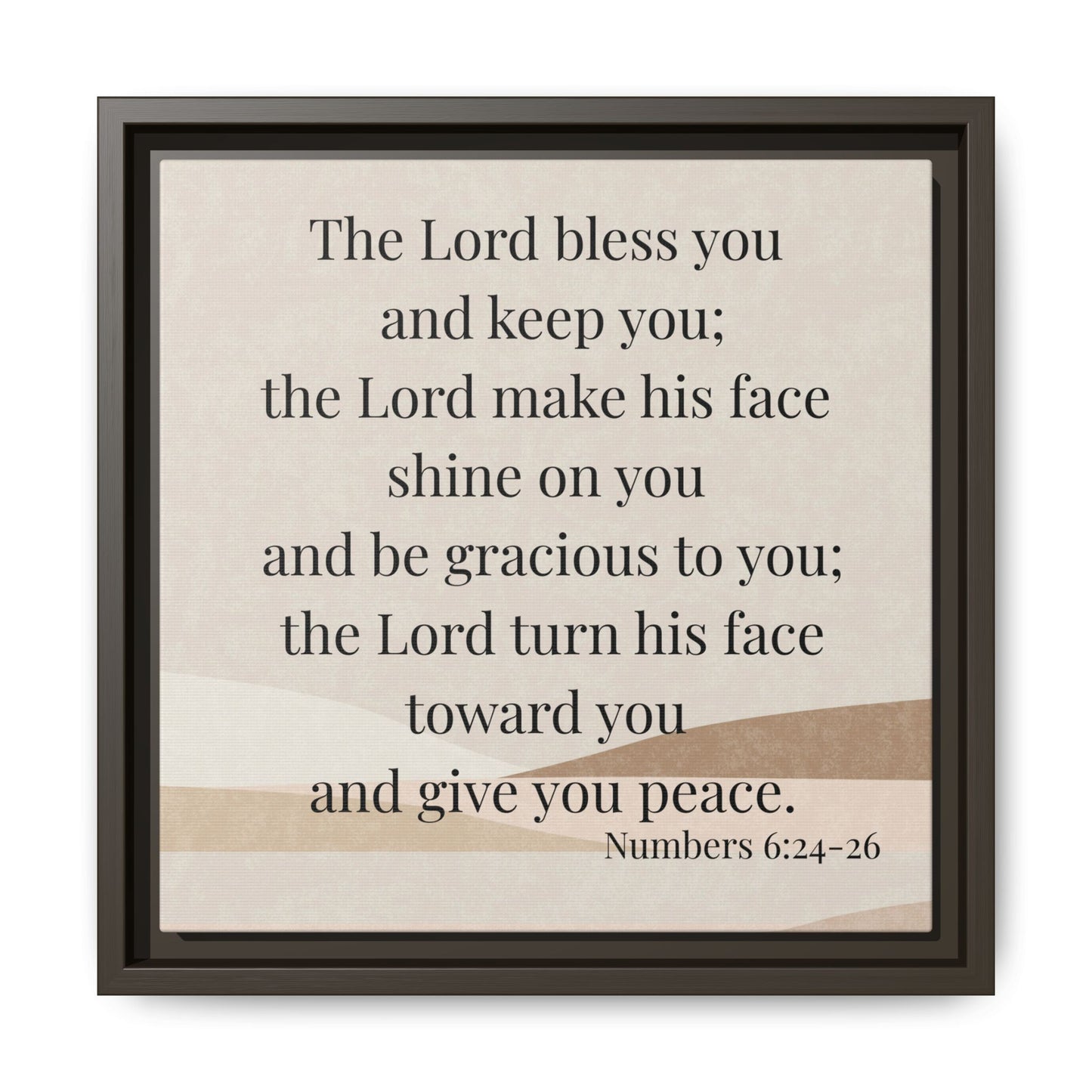 The Lord Bless You Framed Wall Art for Inspiration, Christian Home Decor, Motivational Print, Gift Idea, Faith Inspired Decor