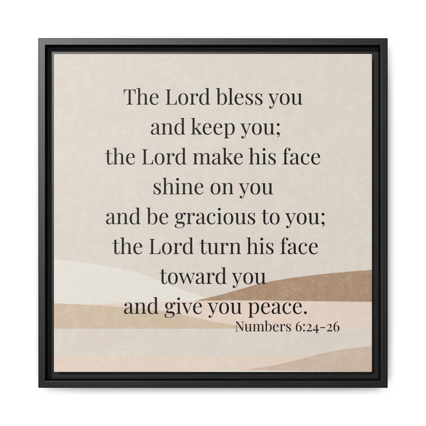 The Lord Bless You Framed Wall Art for Inspiration, Christian Home Decor, Motivational Print, Gift Idea, Faith Inspired Decor
