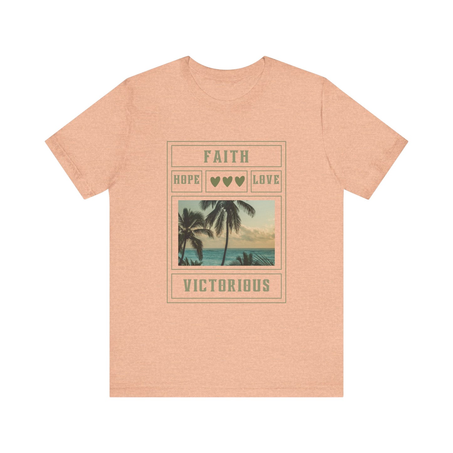 Faith Hope Love Inspirational Christian T-Shirt with Positive Message Ideal Christian Gift Ideas for Women