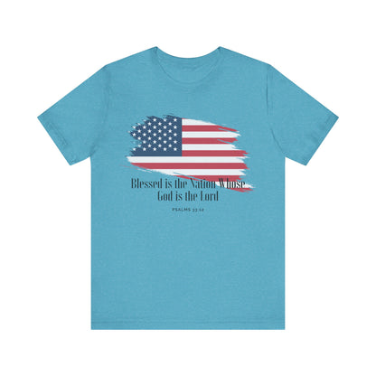 Christian shirts with American flag with Comfortable USA Flag TShirt Ideal Christian Gift Idea for Women.