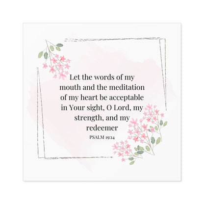 Christian Stickers, Psalms 19:14 Notebook Stickers