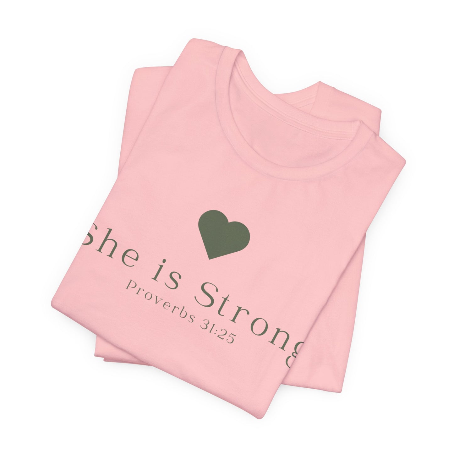 Christian Mom She is Strong Faith Inspired Christian T-Shirt Ideal Religious Gift Ideas for Women