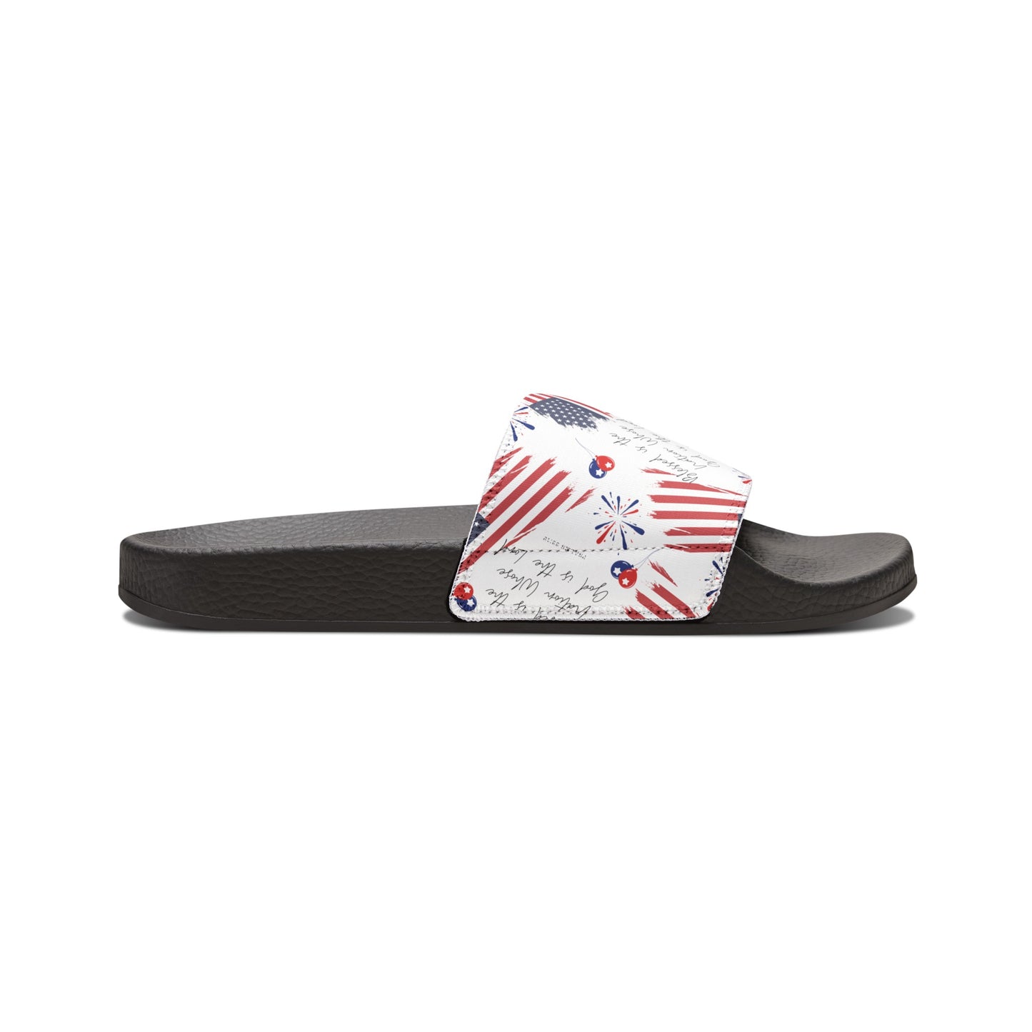 American Flag Sandle Christian Women's Removable Strap Sandals for Christian Mom Slip Sandle Gifts for Christian Mommy Flip Flop with US Flag Graphics