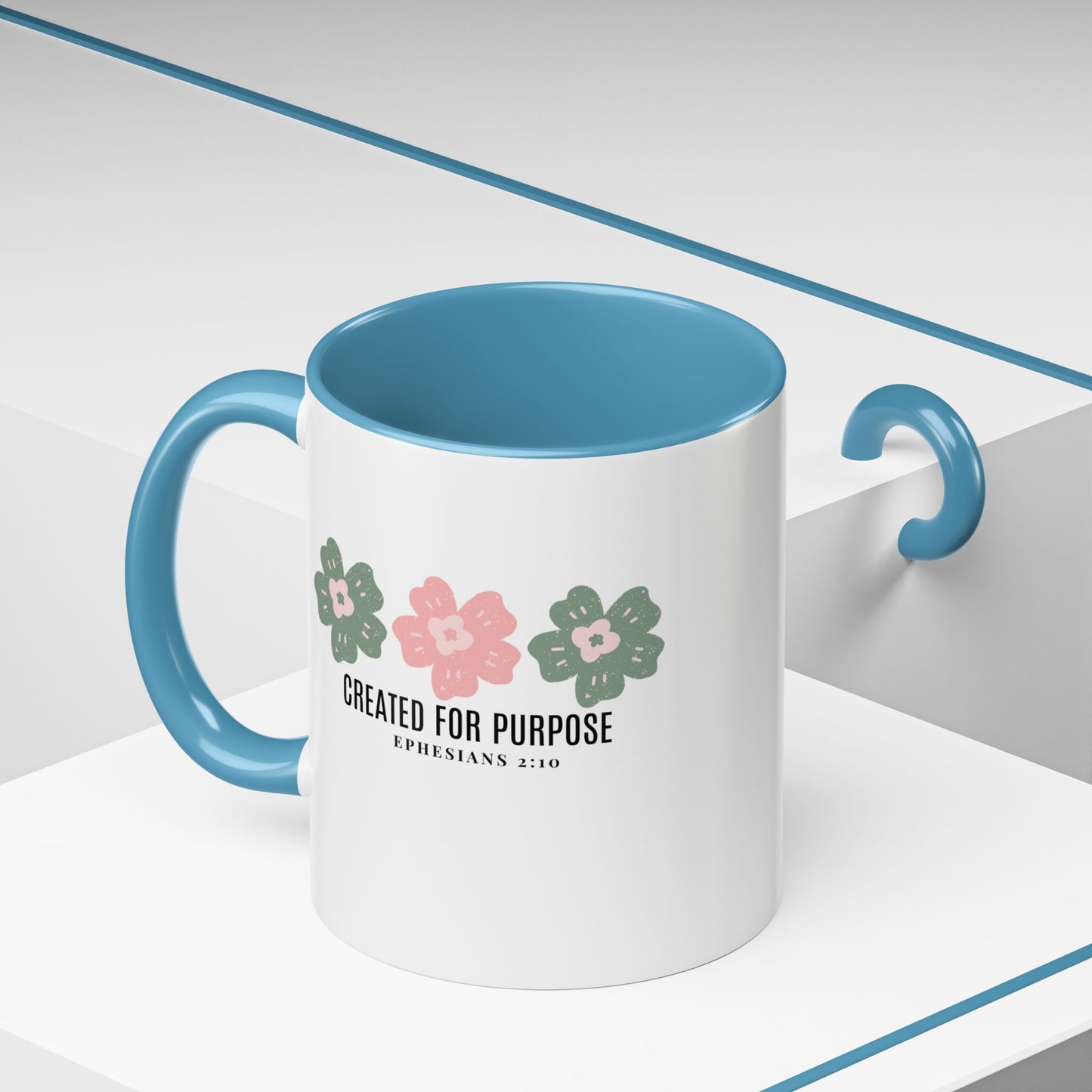 Created for Purpose Mug with Bible Verse Christian coffee mugs