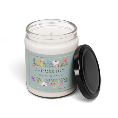 Choose Joy Walk in Faith Christian Candle