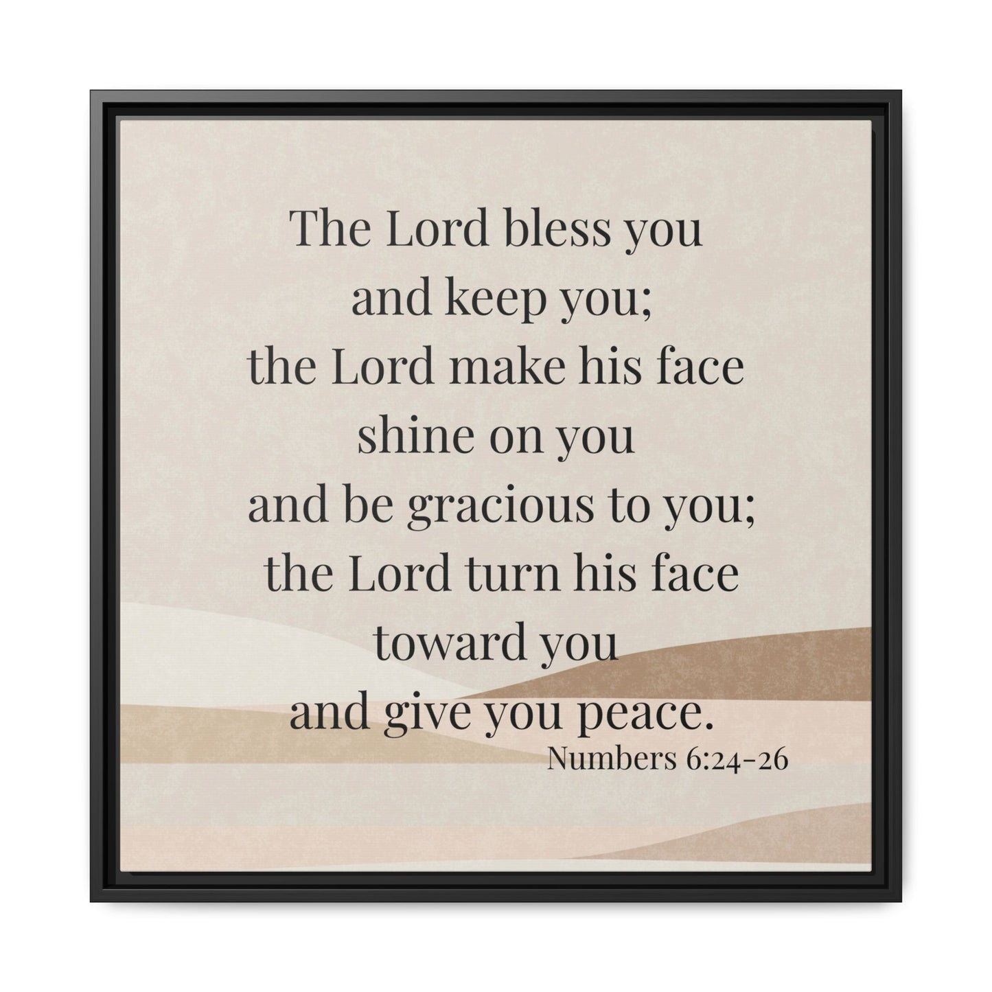 The Lord Bless You Framed Wall Art for Inspiration, Christian Home Decor, Motivational Print, Gift Idea, Faith Inspired Decor