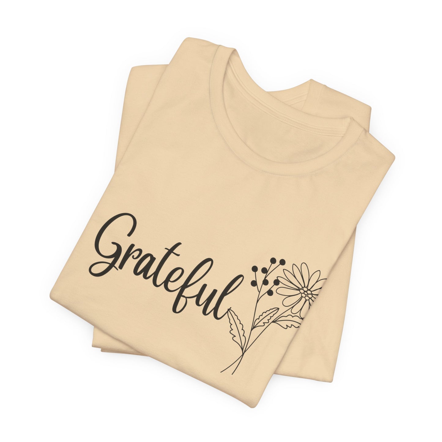 Grateful Inspirational Christian T-Shirt with Religious Graphics Ideal Religious Gift Ideas for Women