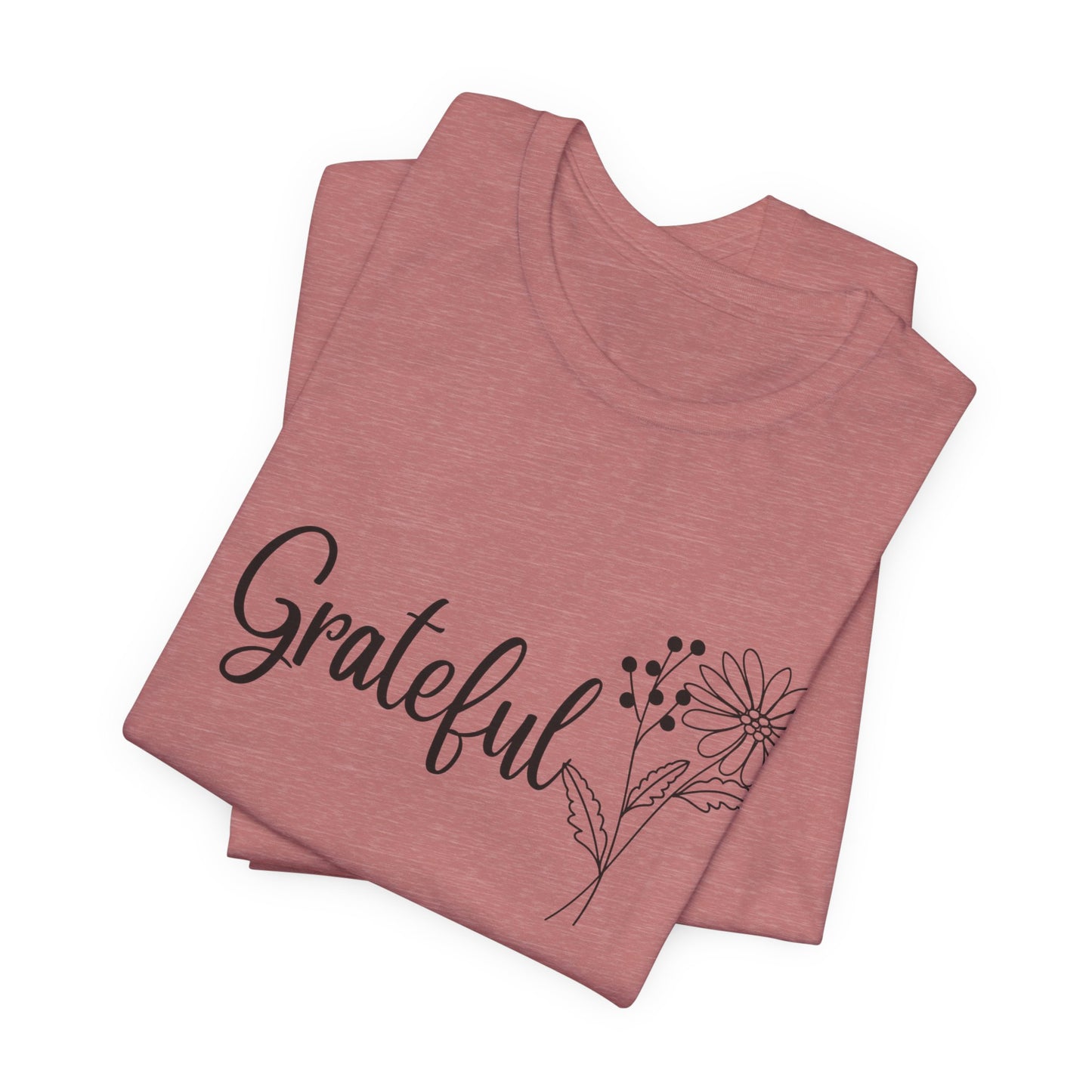 Grateful Inspirational Christian T-Shirt with Religious Graphics Ideal Religious Gift Ideas for Women