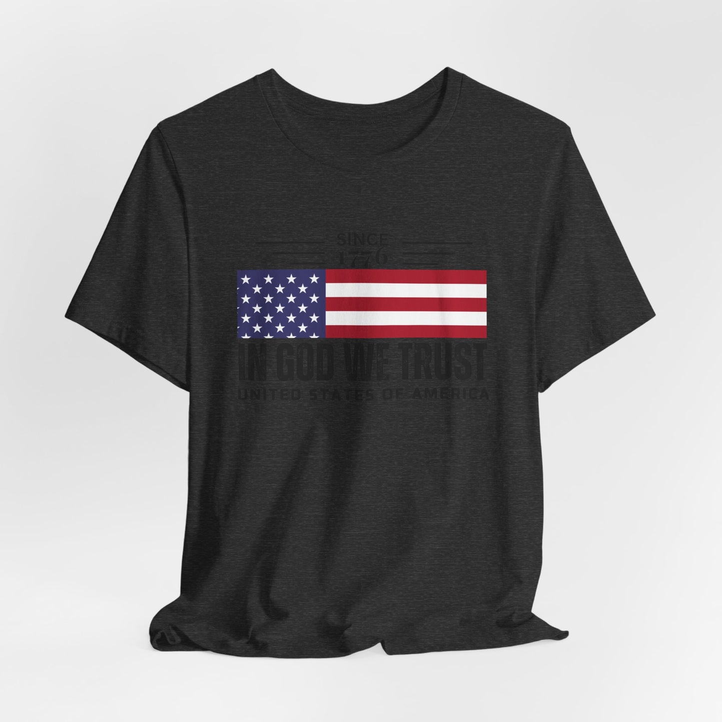 USA Flag Shirt, In God We Trust Christian Tshirt