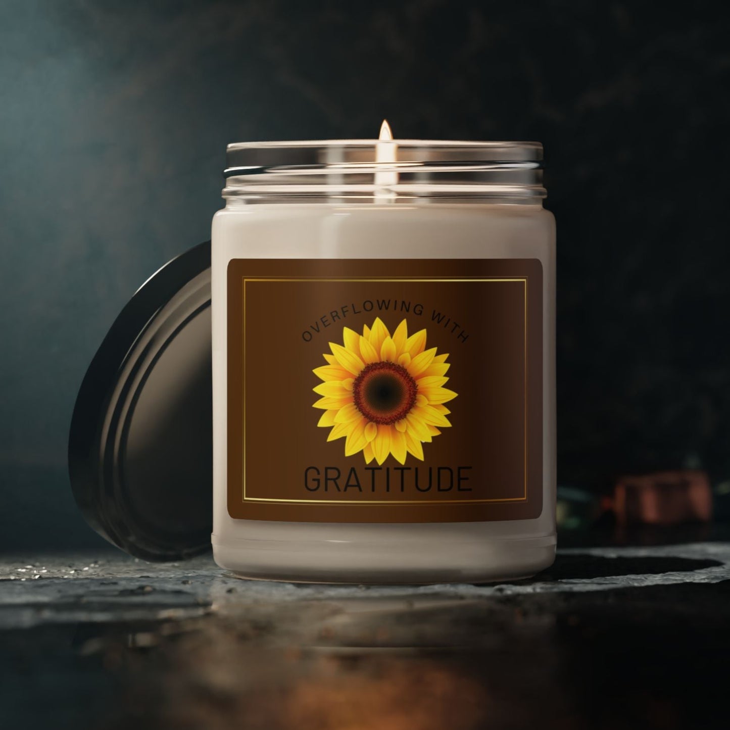 Grateful Overflow Christian Candle