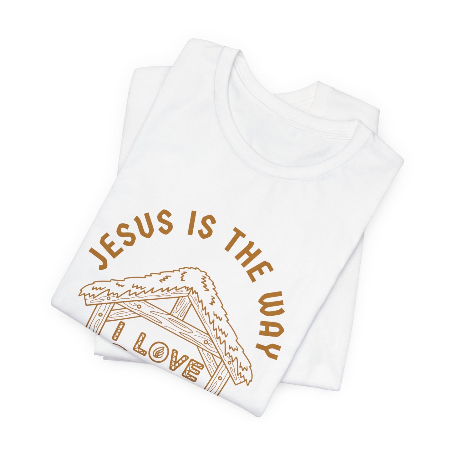 Jesus is the Way Inspirational Christian T-Shirt with Religious Graphics Ideal Religious Gift Ideas for men and Women.