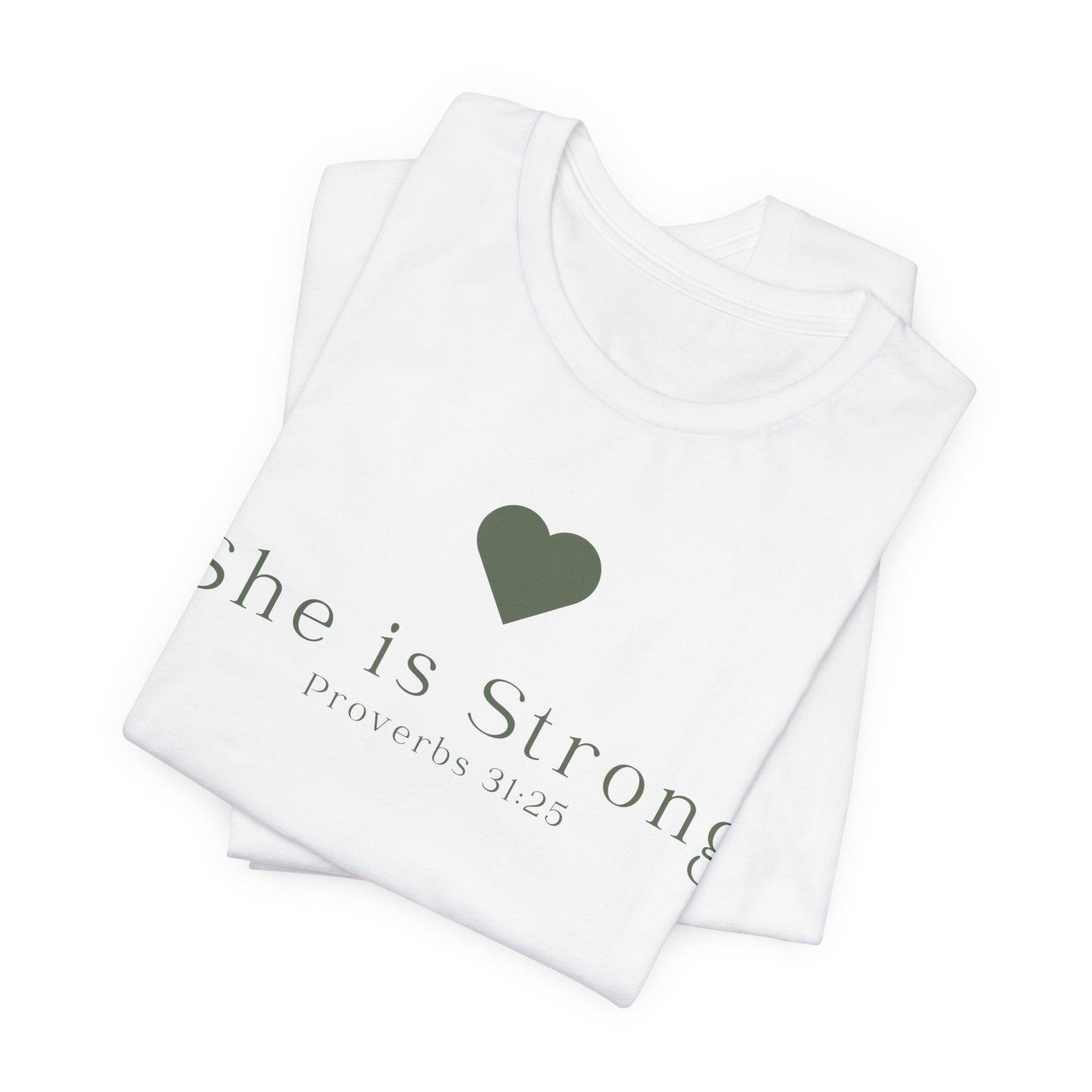 Christian Mom She is Strong Faith Inspired Christian T-Shirt Ideal Religious Gift Ideas for Women