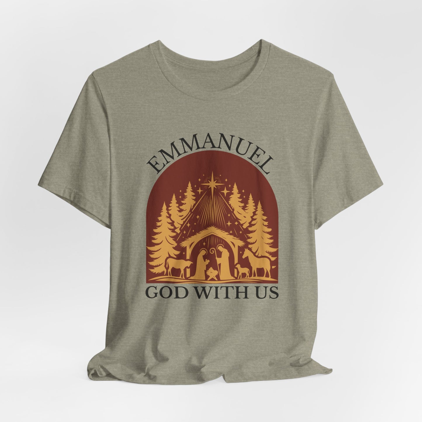 Emmanuel God with Us Christmas T-Shirt