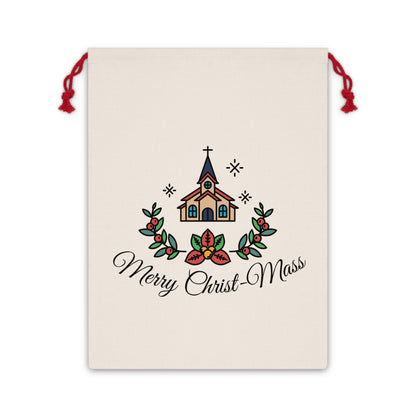 Merry Christ Mass, Christian Christmas Gift Bag