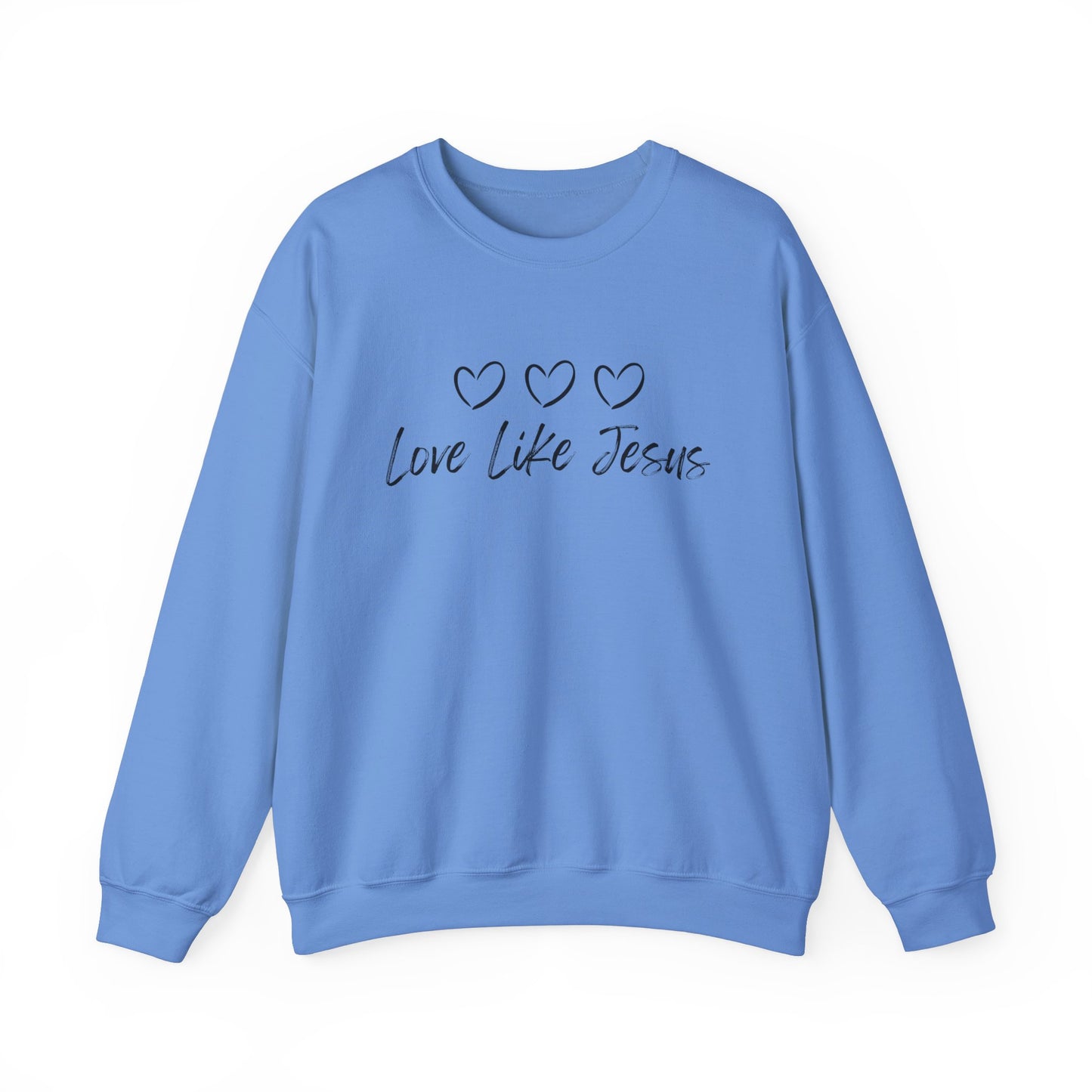 Love Like Jesus Cozy Christian Sweatshirt Inspirational Women Sweatshirt