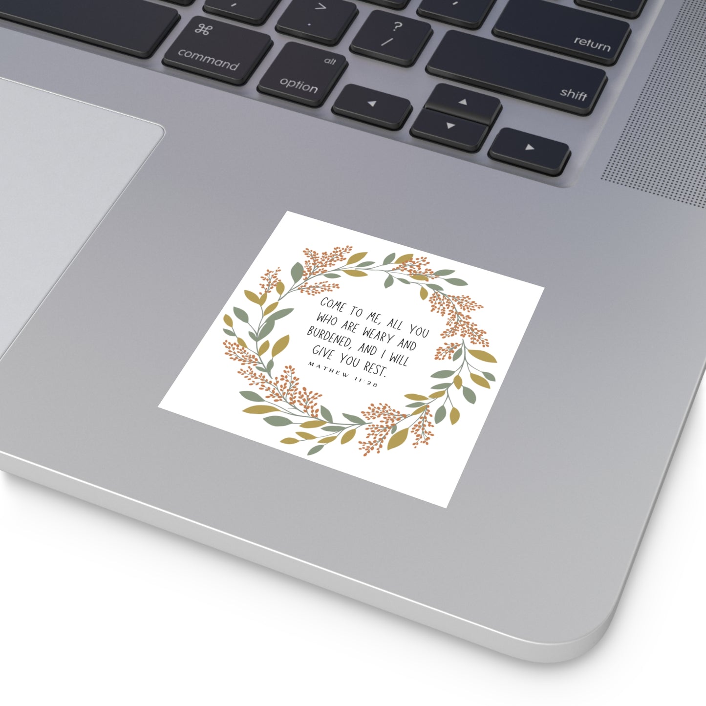 Come To Me You Who Are Weary Sticker, Christian Stickers, Devotional Journal Sticker, Christian Vinyl Sticker, Bible Study Sticker