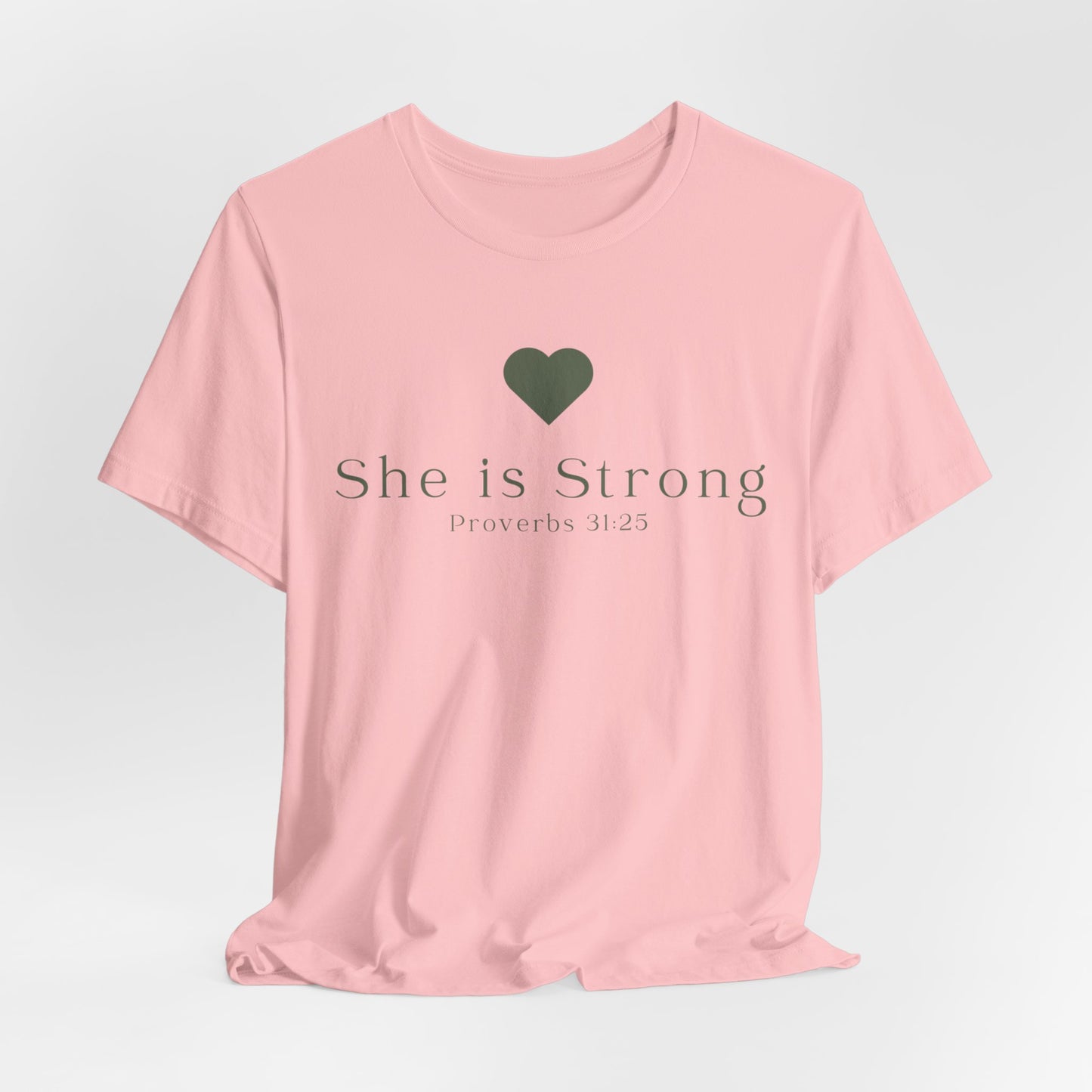 Christian Mom She is Strong Faith Inspired Christian T-Shirt Ideal Religious Gift Ideas for Women