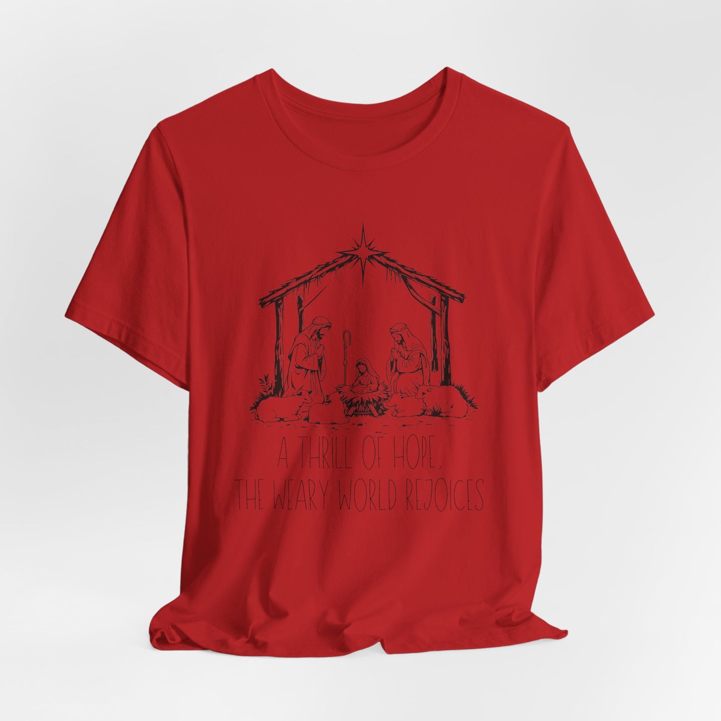 A Thrill of Hope Christian Christmas Sweatshirt