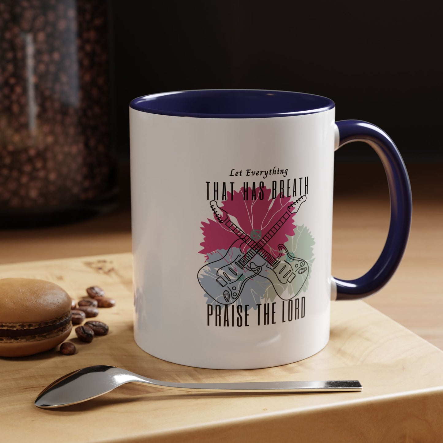 Basking In His Grace Christian coffee mug