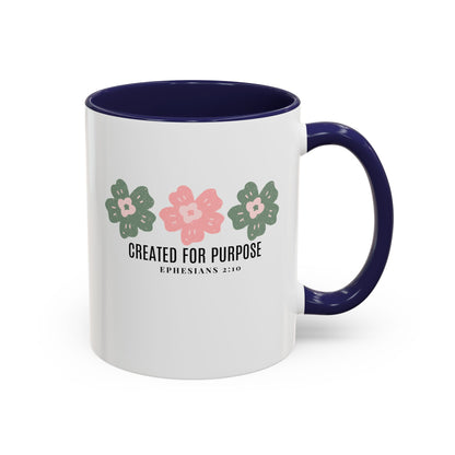 Created for Purpose Mug with Bible Verse Christian coffee mugs