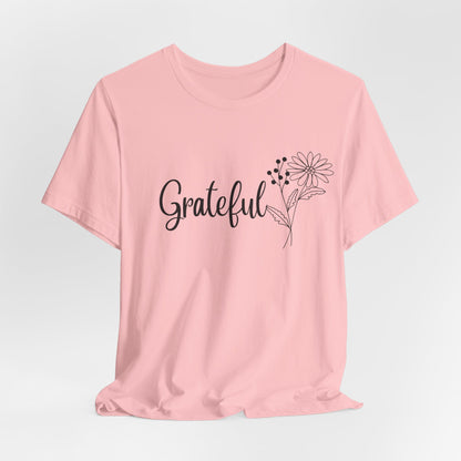 Grateful Inspirational Christian T-Shirt with Religious Graphics Ideal Religious Gift Ideas for Women