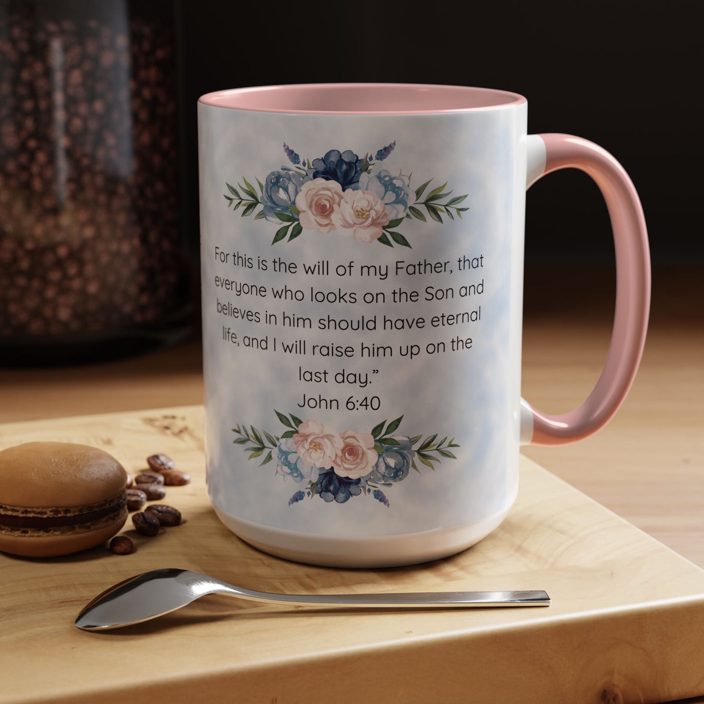 God's Greatest Love Christian coffee mug