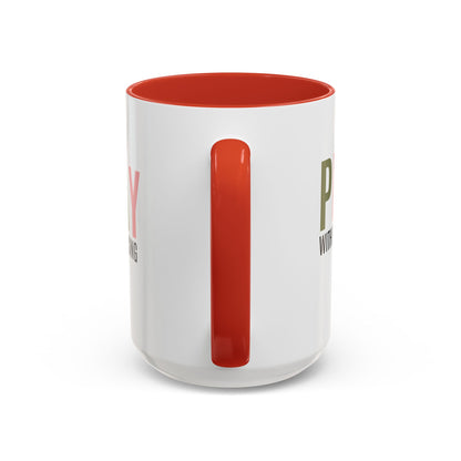 Pray Without Ceasing Christian coffee mug