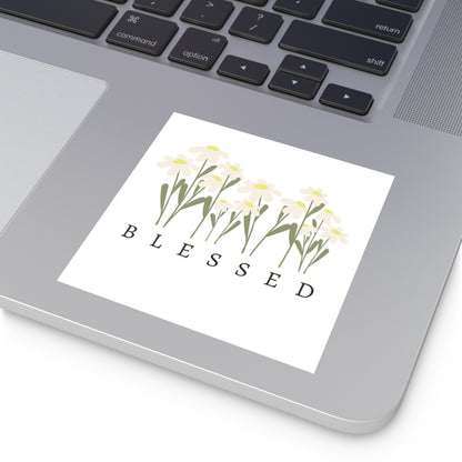 Christian Stickers, Blessed, Devotional Journal Sticker, Christian Vinyl Sticker