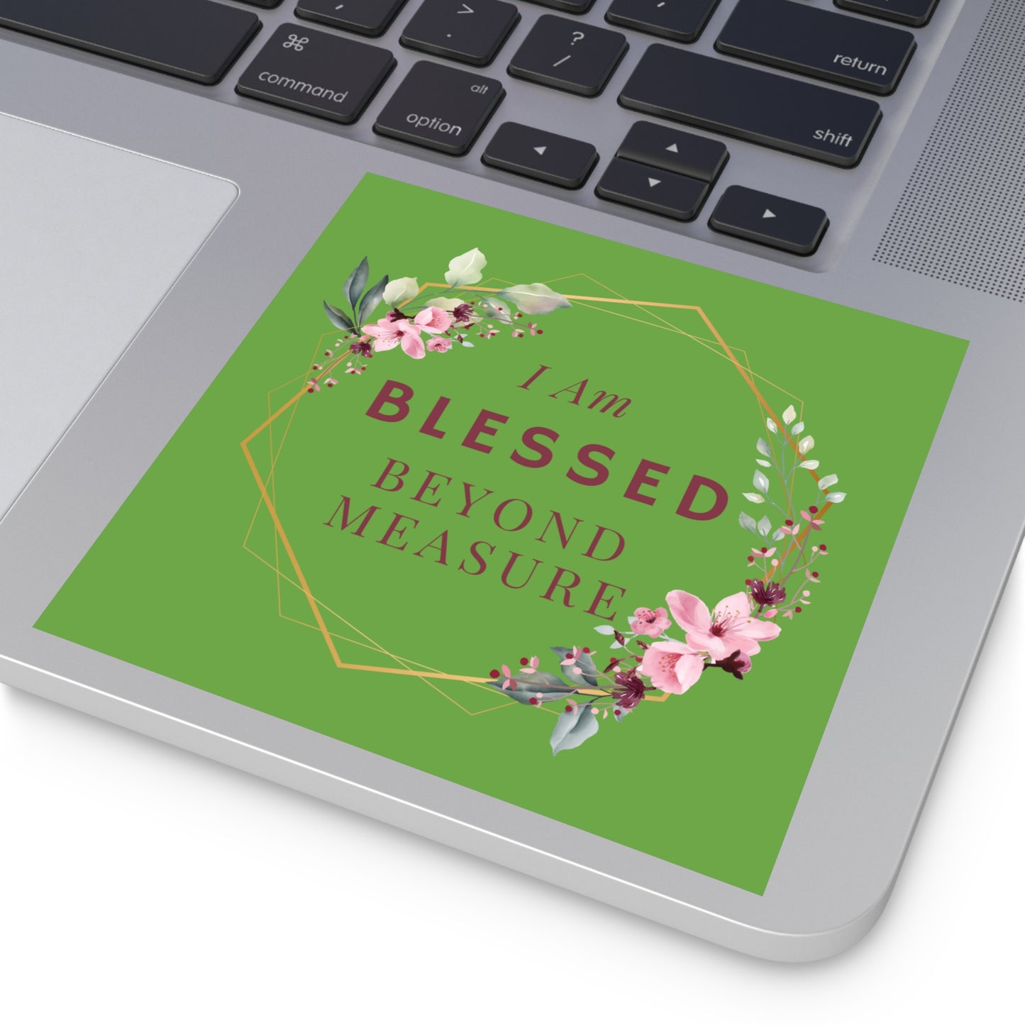 Christian Stickers, Blessed Beyond Measure, Devotional Sticker, Christian Vinyl Sticker