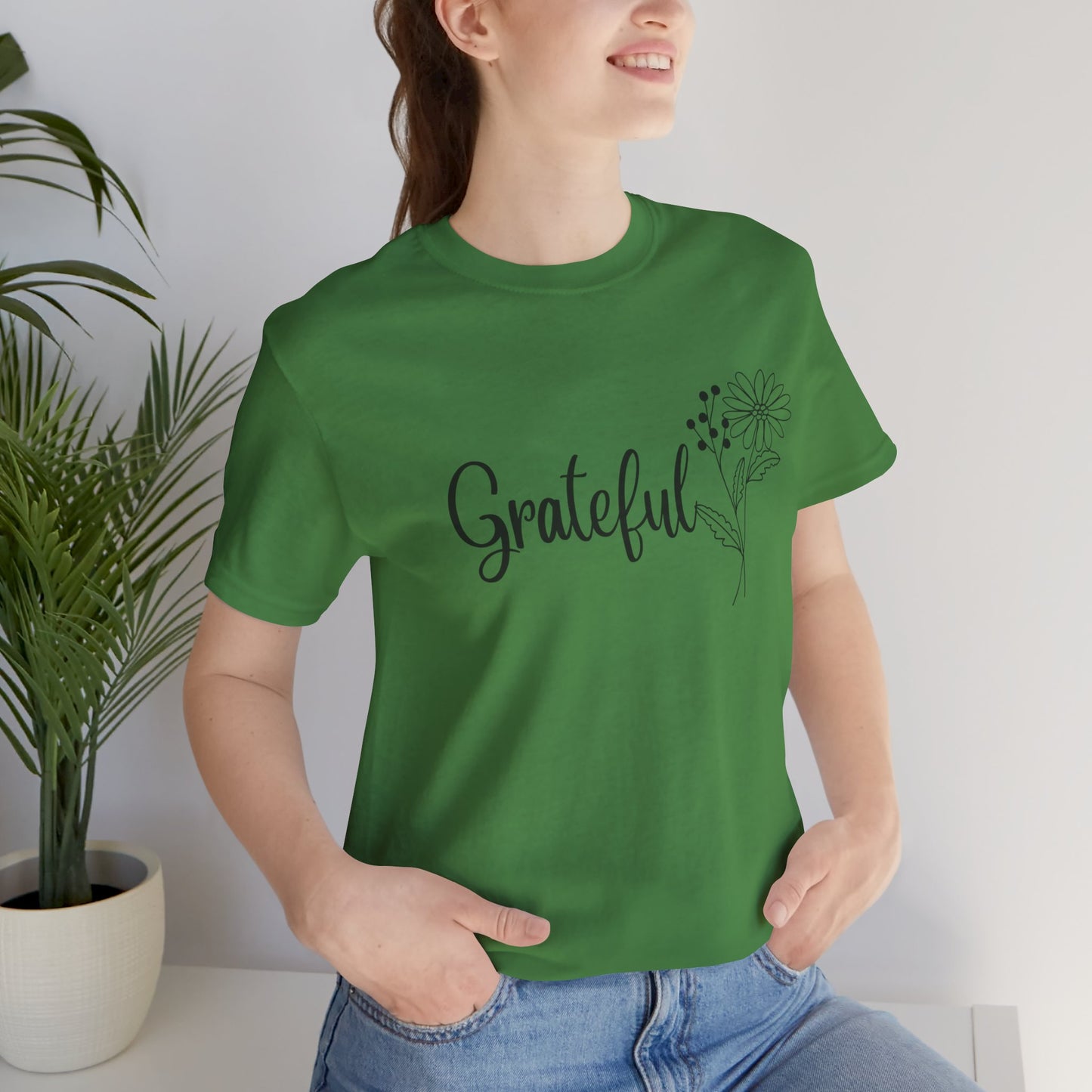 Grateful Inspirational Christian T-Shirt with Religious Graphics Ideal Religious Gift Ideas for Women