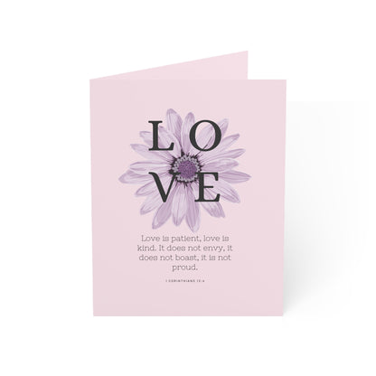 Anniversary Card, Love Card, 1 Corinthians 13:4, Encouragement Card, Christian Greetings Card, Valentine Card, Gift for Her