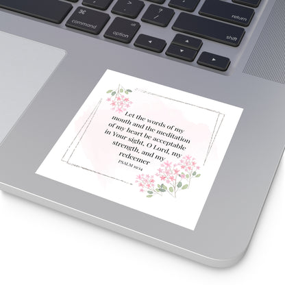 Christian Stickers, Psalms 19:14 Notebook Stickers