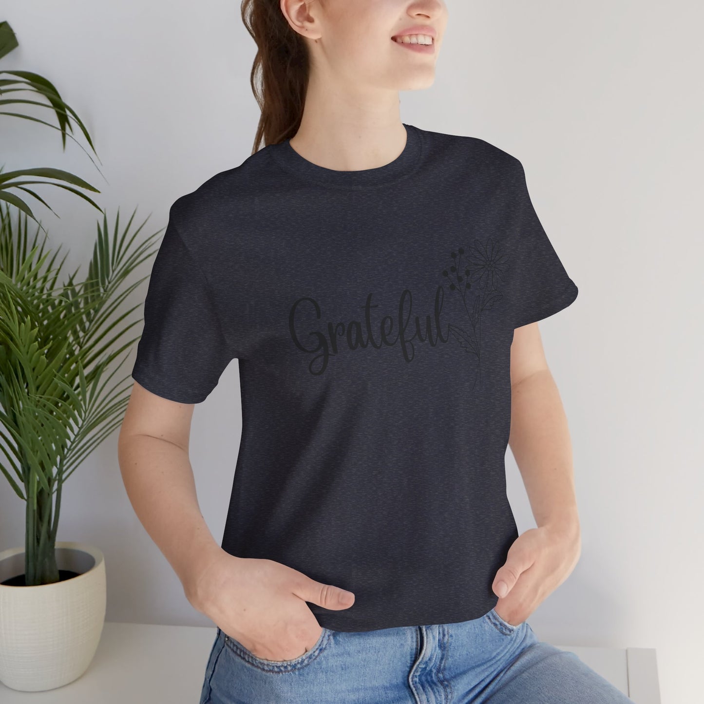 Grateful Inspirational Christian T-Shirt with Religious Graphics Ideal Religious Gift Ideas for Women